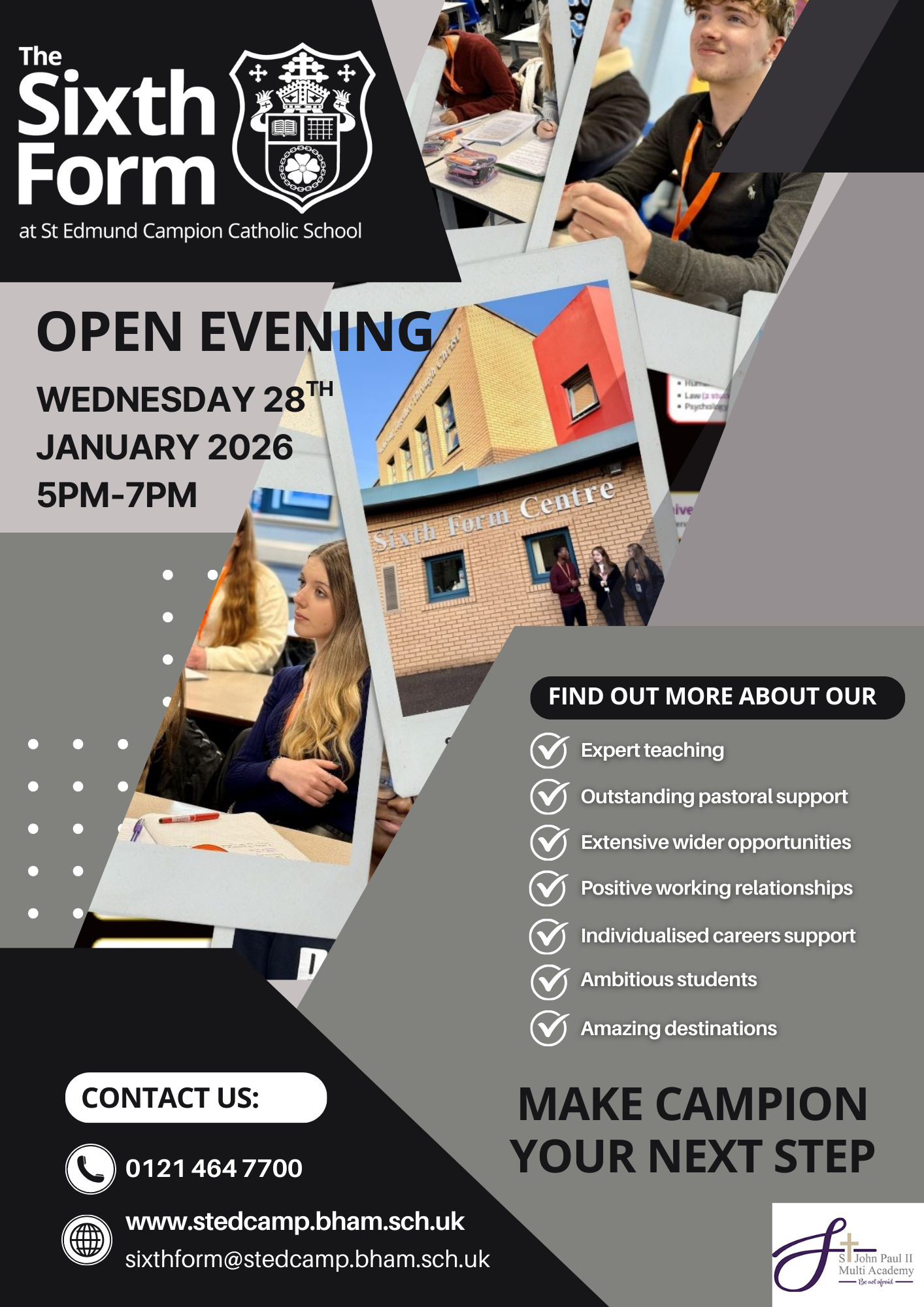 St Ed Camp Open Evening Flyer